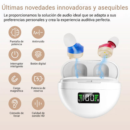 🔥 Audífonos BioHarbor® CIC: 100 % invisibles, audición 200 % más nítida 👂