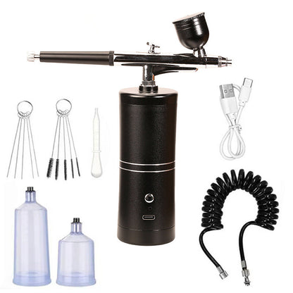 🎉Neujahrsgeschenk 50% RABATT!🎨Kabelloses, tragbares Airbrush-Set mit Kompressor - Präzises Lackieren überall und jederzeit!