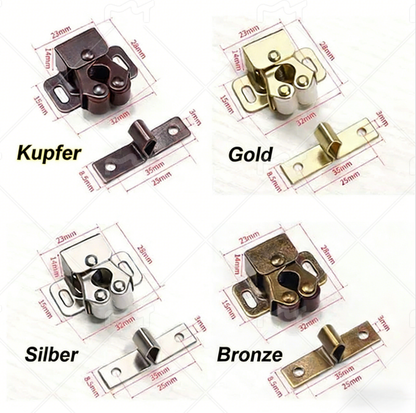 🔥Nur heute für kurze Zeit 50 % Rabatt!🔥 Edelstahl-Druckknöpfe für klassische Schranktüren