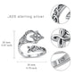 🧡 Offener Ring aus 925er Sterlingsilber mit keltischem Knoten